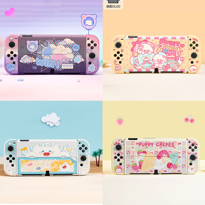 Nintendo Console Switch Oled - Kawaii Karikatür Koruyucu Kabuk Nintendo Anahtarı