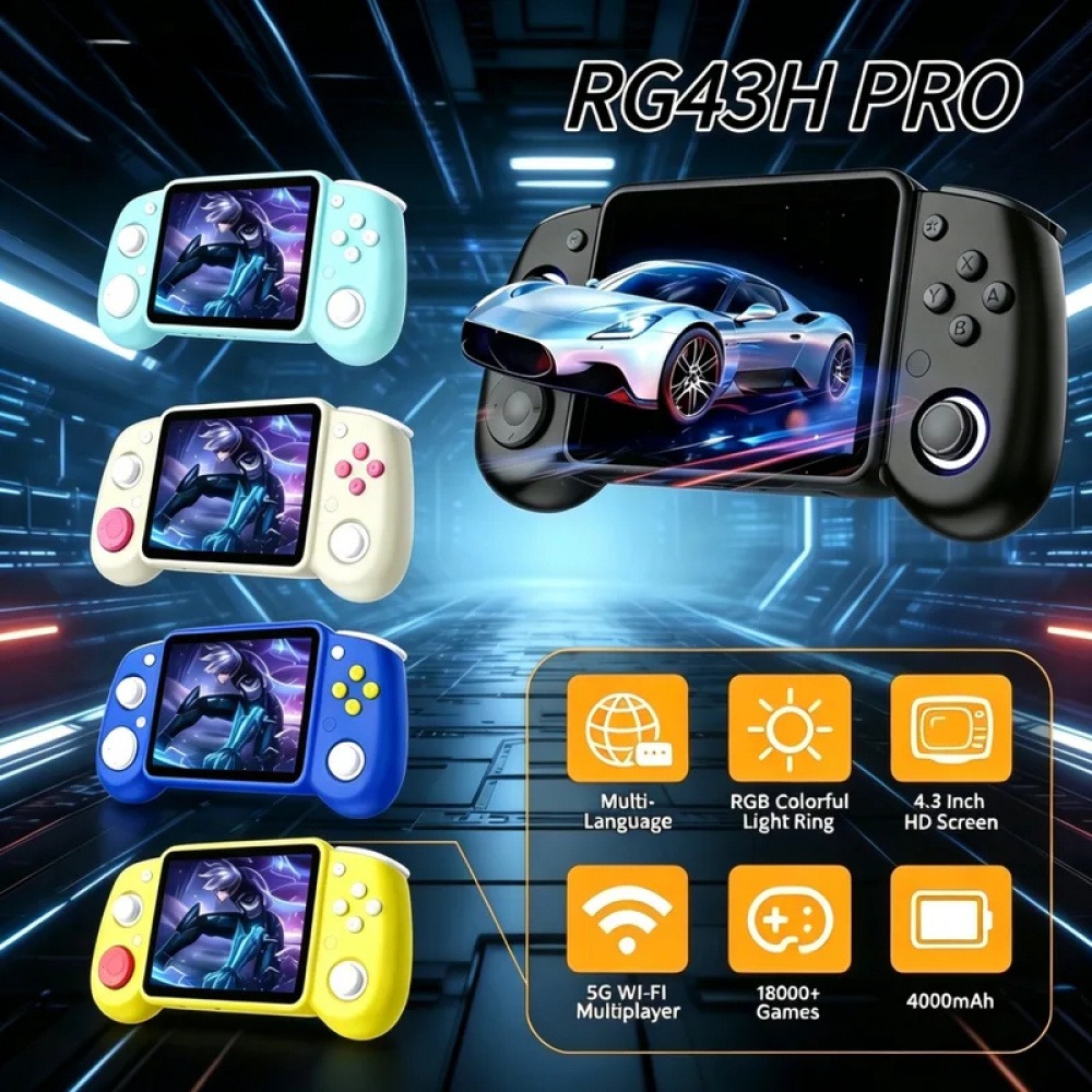 Gaming Console Vintage - RG43H Pro Taşınabilir Retro El Oyun