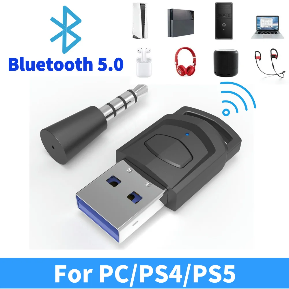 Gaming Console Headset - Kablosuz Kulaklık Adaptörü Alıcısı PS5 PS4