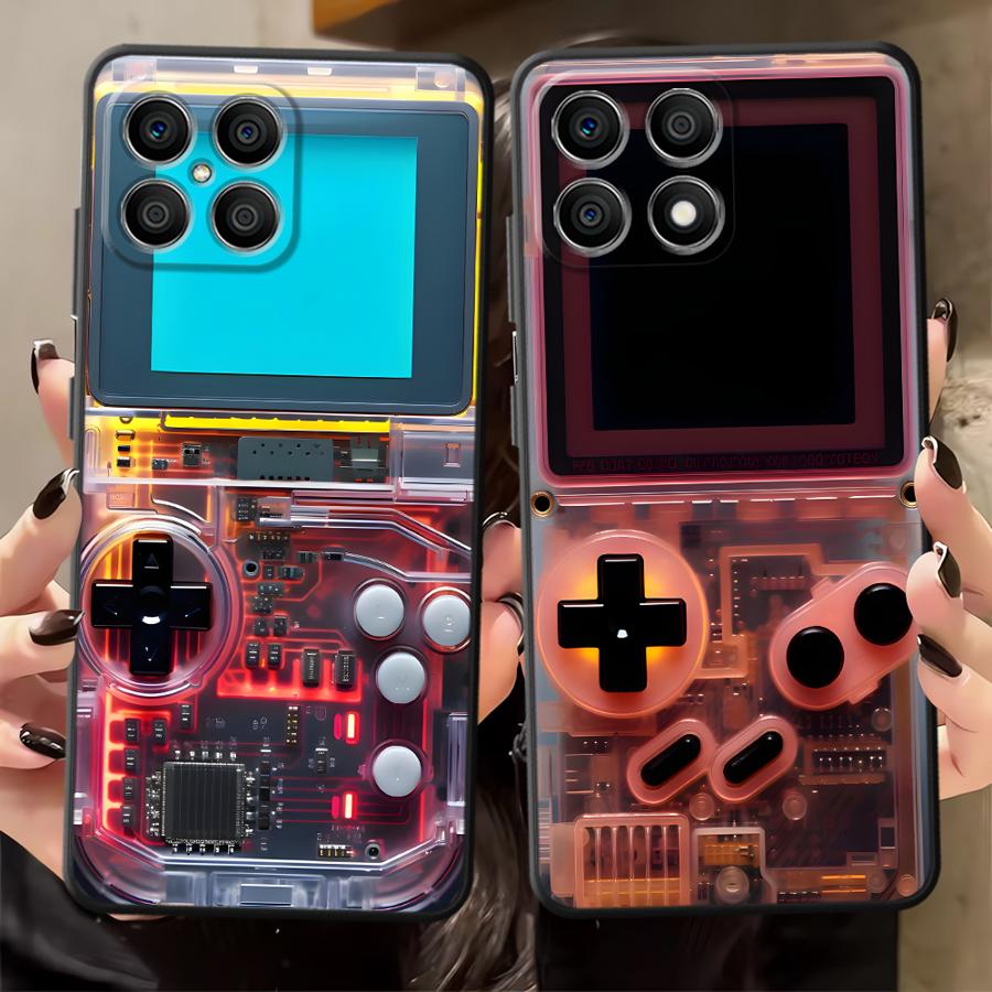 Gaming Console X6 - Kırmızı Oyun Konsolu Funda Telefon Kılıfı