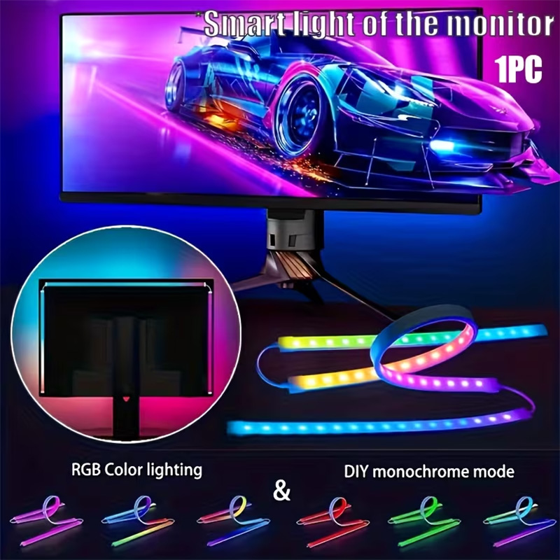 Led Gaming Light Strip - RGB Oyun Işıkları Şerit Monitör Arka