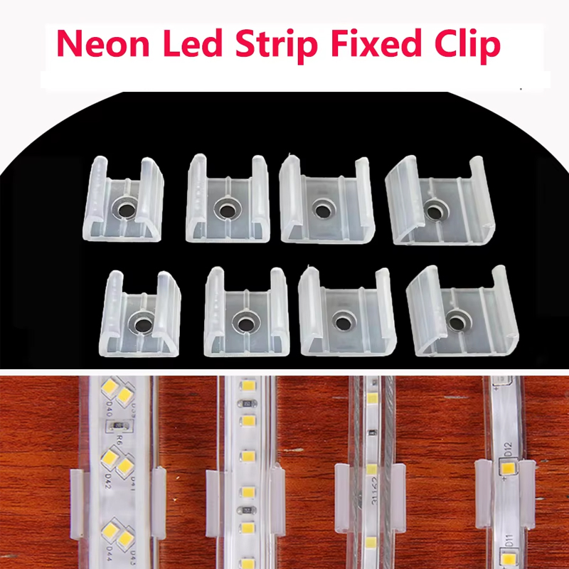 Led Gaming Light Strip - 50 adet Led Konektörü Sabitleme Klipleri