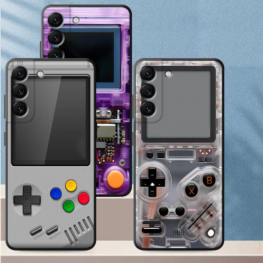 Gaming Console Case - Mor Oyun Konsolu Desenli Telefon Kılıfı