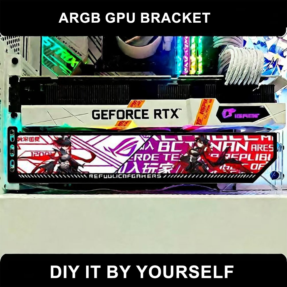 Gaming Card Holder - Özelleştirme RGB VGA Tutucu 5 V/12