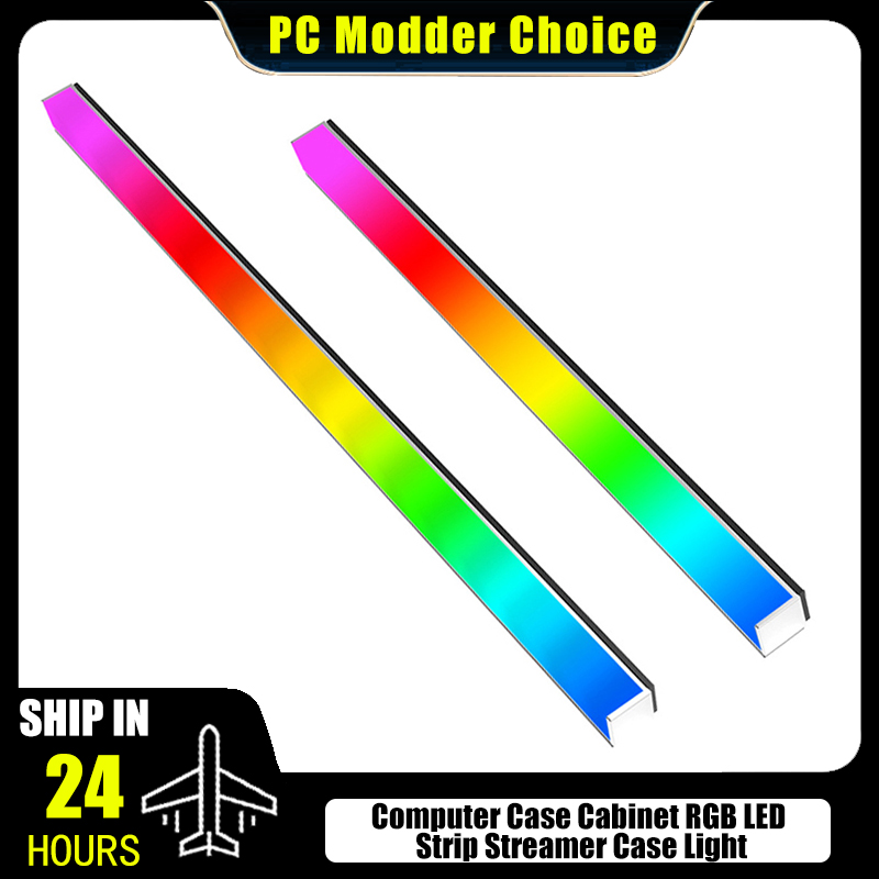 Led Gaming Light Strip - Alüminyum Sert Işık Çubuğu Çift Taraflı