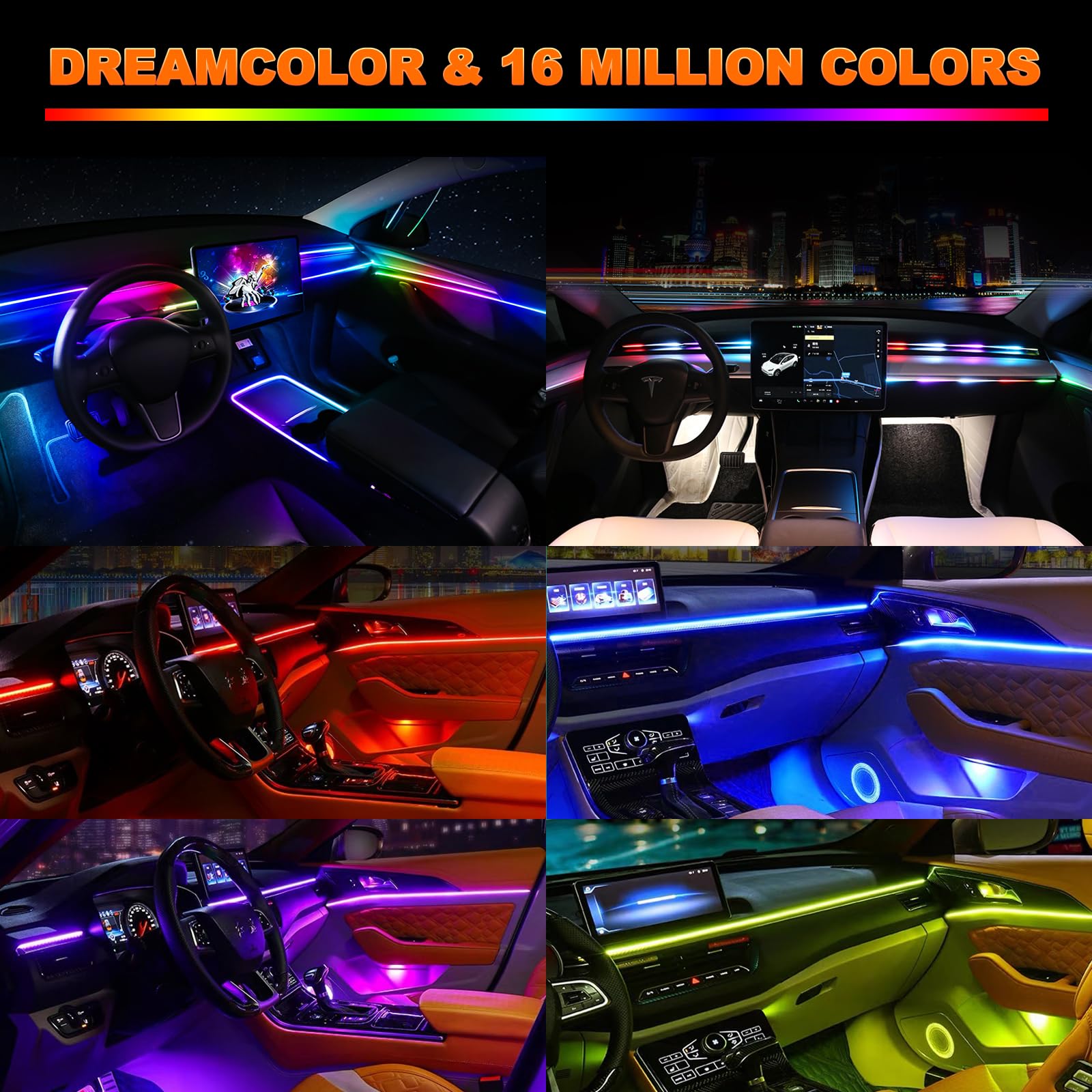 2IN1 dinamik Neon araba ortam  - Led Gaming Light Strip incelemesi ve fiyatı