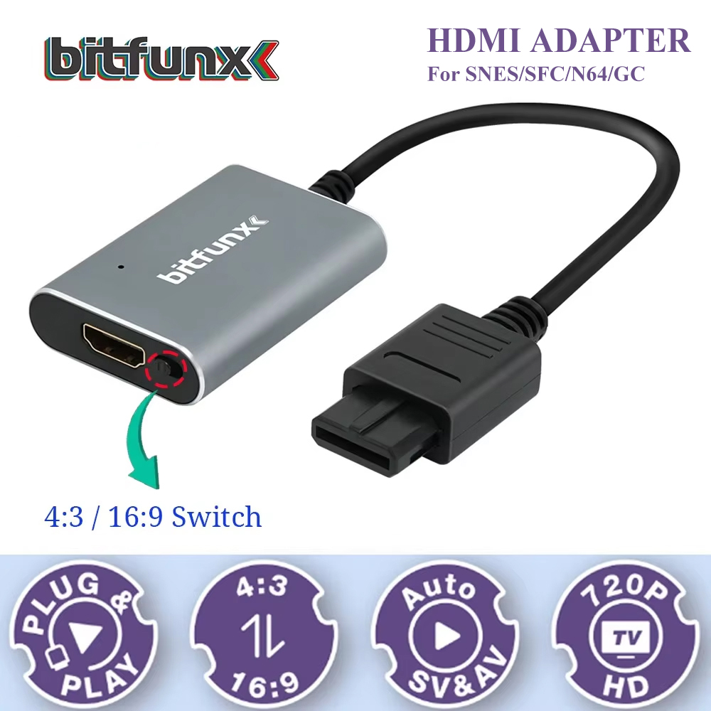 Bitfunx 720P Svideo / AV - HDM - Gaming Console Vintage incelemesi ve fiyatı