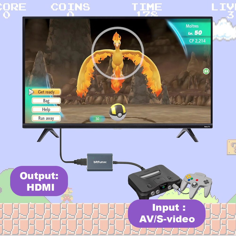 Bitfunx 720P Svideo / AV - HDM - Gaming Console Vintage incelemesi ve fiyatı