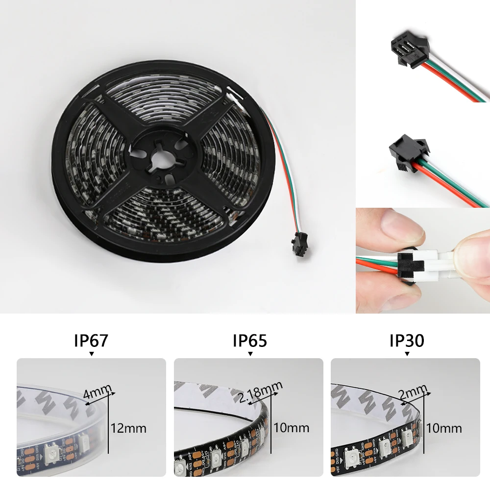 5 V WS2812B Piksel RGB Led Şer - Led Gaming Light Strip incelemesi ve fiyatı