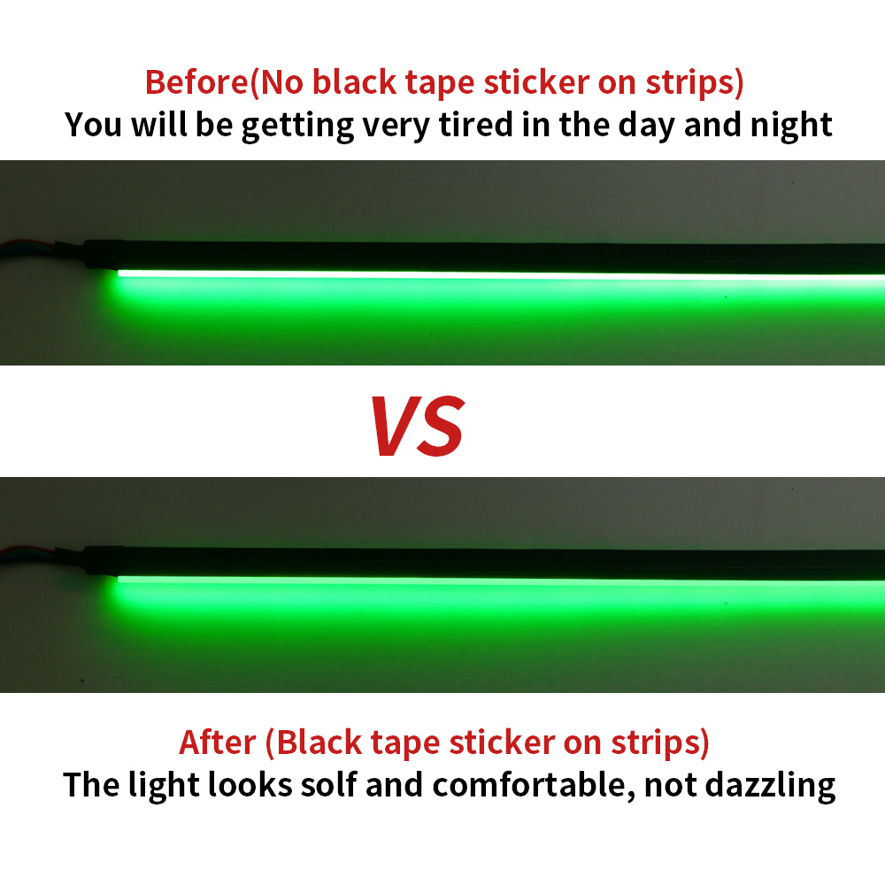 25M/rulo mat siyah bant etiket - Led Gaming Light Strip incelemesi ve fiyatı