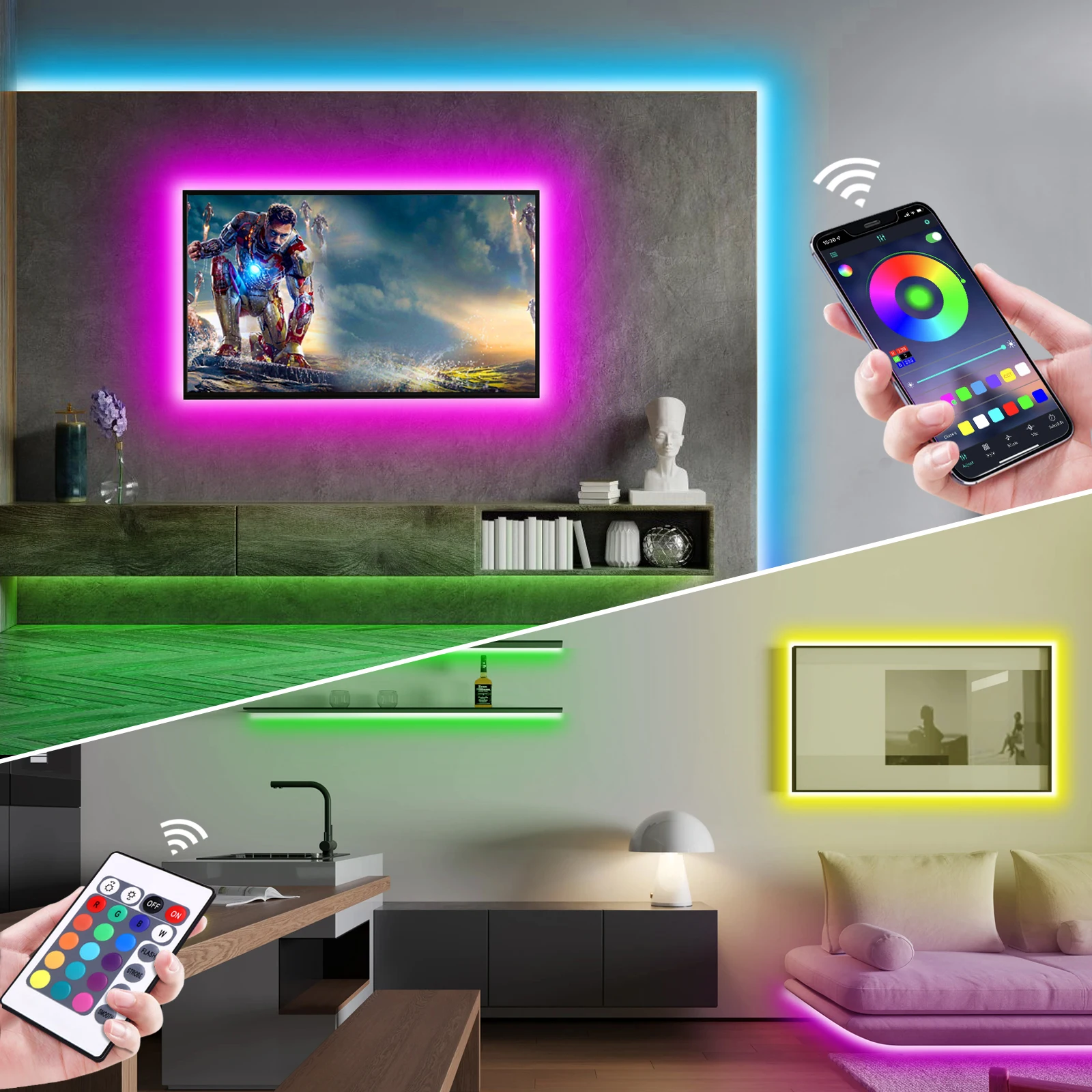 1-5m RGB LED Neon Şerit Işık 5 - Led Gaming Light Strip incelemesi ve fiyatı